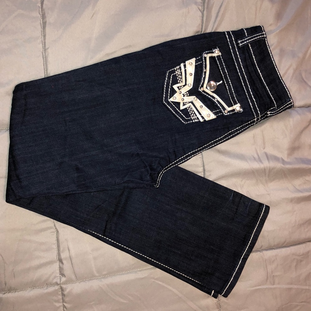 Live Hard denim